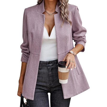 womens-jacquard-long-sleeve-stand-collar-suit-jacket