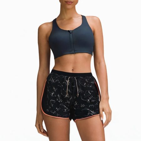 black-breathable-drawstring-sports-shorts