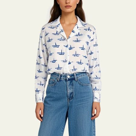 womens-loose-single-breasted-printed-shirt