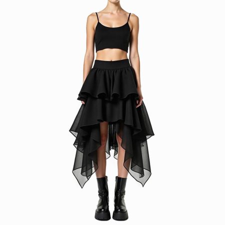 fashionable-womens-midi-skirt-asymmetrical-design