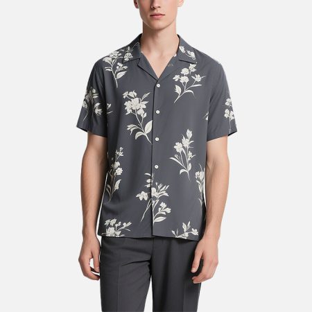 classic-design-with-printed-mens-casual-button-down-shirt