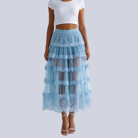 mesh-layers-skirts-lace-skirt-elastic-high-waist-for-women