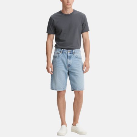 light-blue-loose-casual-mens-denim-shorts