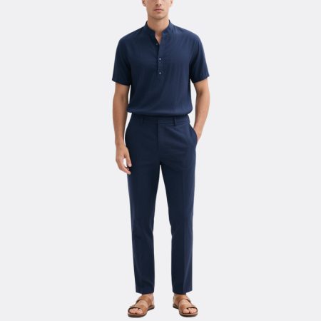 navy-blue-mens-summer-two-piece-set-short-sleeve-shirt-pant
